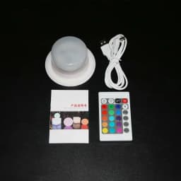 Remote Controlled Rechargeable RGB Light Base Waterproof 5050SMD LED Module Hanging 16 Colors Furniture Mood Light Under Table