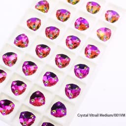 Crystal Rhinestones Fat Triangle All Color Sew On Stones Glass High Quality Flatback Sewing Rhinestone For Clothes Dress Shoes