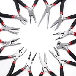 12 Kinds Jewelry Pliers Tools & Equipment Kit Long Needle Round Nose Cutting Wire Pliers For Jewelry Making Handmade Accessories