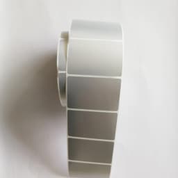 Waterproof Label 60*40*1000 Single Row Matte Silver PET Self-adhesive Stickerr for Thermal Transfer Printer