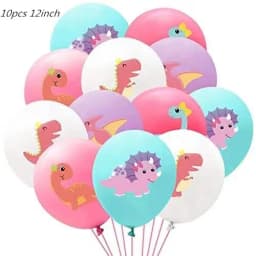 Pink Dinosaur Party Decorations Birthday Dinour Tableware Set Happy Birthday Party Decoration For Kids Boy Jungle Wild Party Dec