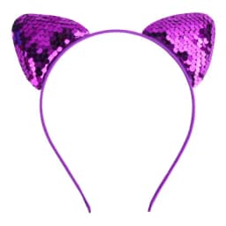 New children's cartoon sweet fish scale sequined cat ear jewelry headband