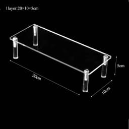 Widen10cm Acrylic Storage Jewellery Display Model Stud Makeup Figure Doll Stand Decoration Put Doll Hand Handle Trapezoidal