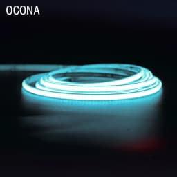 Flexible 4mm/5mm LED COB Strip Tape Lights for DIY Home Decor 400LED/m 9 Colors High Density Dimmable 12V 24V Cuttable
