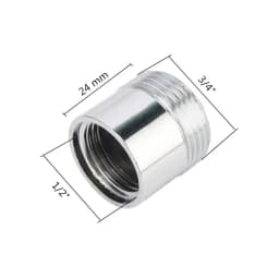 3/4" Female Thread To 1/2" Male Thread Brass Connector Water Gun Adapter Faucet Tap Accessories Garden Hose Repair Pipe Fittings