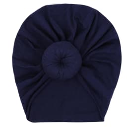 Solid Cotton Donuts Baby Boy Girls Cap Hat 0-4T Sweet Newborn Skullies Beanies Soft Turban India Topknot Headwraps Accessories