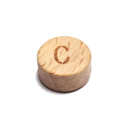 20Pcs/lot 10 15mm Mixed Letter Beech Wood Beads Round Flat Alphabet Loose Spacer Beads For Jewelry Making Handmade Diy Bracelet