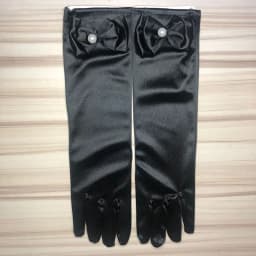 Thin Elastic Children's Day Professional Dance Gloves Long Lace Bow Tie Accessories Gloves Girls Princess Gloves Kids Gift G195
