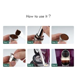 Reusable Capsule For 3 Hearts Modo Lov Tchibo Cafissimo K fee Caffitaly Classic Coffee Maker Refillable Filters Pod Accessories