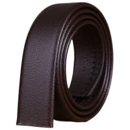 big plus size automatic microfiber leather belt without buckle long strap 110 cm 120 130 140 150 160 brown black mens 170 180