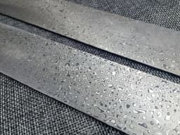 1piece Damascus Steel DIY Knife Making Spiral Texture Sandwich Pattern Steel Knife Blade Blank Kitchen Knife Heat Treatment