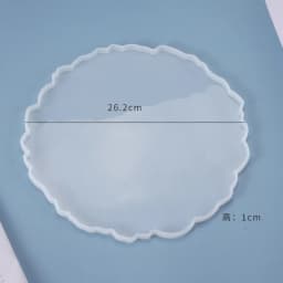 DIY Crystal Fruit Plate Irregular Cup Cushion Silicone Mold Large Swing Table Decoration Tea Tray Coaster Display Resin Mold
