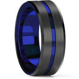 Fashion Men's Smooth Black Stainless Steel Rings Width Signet Square Infinity Finge Ring Hiphop Male Wedding Party Jewelry Gift