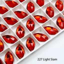 Horse EyeSewing Gems AB Flatback Rhinestones Glitter Sew On Crystals Stones Navette K5 Glass Strass For DIY Clothes Crafts