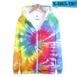 Colorful Spiral Dizzy Pattern Hoodie Men Women Optical Illusion Hoodies Sweatshirt Harajuku Tie Dye Jacket Coat Clothes