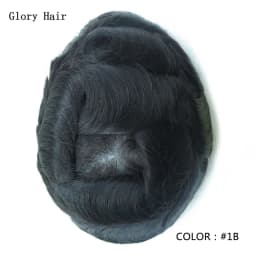 0.12-0.14mm Injected Male Hair Prosthesis Injection Thin Skin Toupee Man Wigs Human Hair Men's Capillary Prothesis For Hair Loss