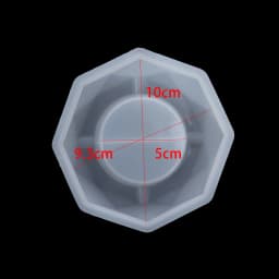 1Pcs Ashtray Casting Silicone Mold Crystal Transparent Epoxy Resin Mold for DIY Craft Jewelry Making Decoration Accessories Tool