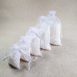 100pcs White Drawstring Organza Bags Pouch Jewelry Packaging Bags Birthday Party Christmas Gift Bags Wedding Gift Bag Pouches