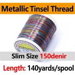 Royal Sissi 140 Yards/Spool 0.2mm Metallic Tinsel Thread 12 Optional Colors Micro Rod Wrapping Repairing Line Jig Hook Binding