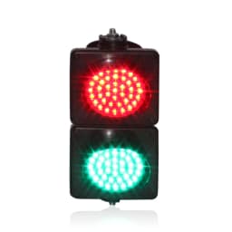 Plastic Lens 100mm DC 12V 24V AC 110V 220V 230V Red Green Traffic Signal Light