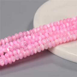 3*5mm Natural Shell Round Wheel Spacer Loose Beads Charm Pendant For Diy Earrings Bracelet Jewelry Art Crafts Making Supplies
