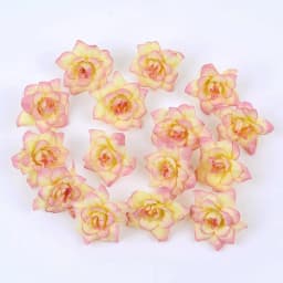 Rose Artificial Flowers Head 4CM Silk Fake Flowers for Home Hoom Decor Wedding Decorations DIY Crafts Garland Gift Accessories