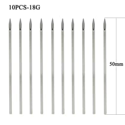 10pcs Surgical Steel Body Piercing Tool Kit Disposable Lip Belly Nose Ear Tragus Piercing Gas Sterilized Tattoo Needles 12-20G