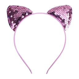 New children's cartoon sweet fish scale sequined cat ear jewelry headband