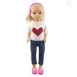 New Cute sweater suit clothes Fit With 42cm FAMOSA Nancy Doll (Doll and shoes are not included), Doll Accessories