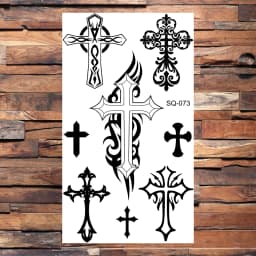 Badge Pirate Temporary Tattoos For Men Adults Realistic Infinite Pirate Ship Lighthouse Fake Tattoo Sticker Body Arm Tatoos DIY