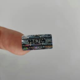 Customized LOGO / Text Holographic GENUINE AUTHENTIC Warranty Void Tamper Proof Evident Sticker 20mm x 10mm