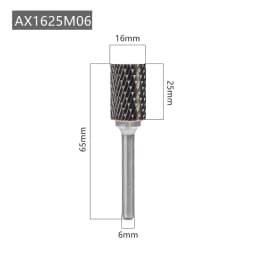 AX Type Head Rotary File Tungsten Carbide Alloy Drill Milling Burr Die Grinder Abrasive Tools Carving Bit Point