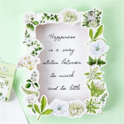 46pcs Gardenia Blossom Mini Paper Diary Stickers Pack for DIY Scrapbooking Decoration Labels Floral Theme