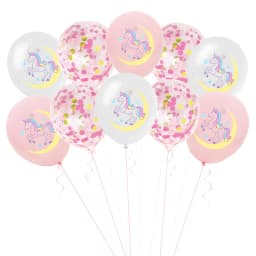 0-9 years old Birthday Decorations Unicorn Birthday Party Supplies Kit for Baby Shower Birthday Party unicorn theme party