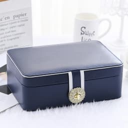 2024Double Layer Jewelry Box Organizer Large Capacity PU Leather Storage Ring Box Earrings studs Jewelry Display Jewelry Package