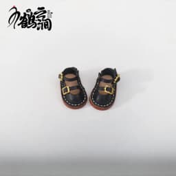 Mini Leather Shoes 1/6 1/8 1/12 OB11 Blyths Ob22 Ob24 Doll Shoes Double Shoes Shoes Toy Accessories 3.0 * 1.8cm