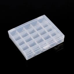 Plastic Empty storage box Bobbins Transparent sewing bobbin Clear sewing Organizer Case Holder Space Save Jewelry 25 Slot