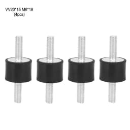 4pcs M6 Rubber Double Male Thread Anti Vibration Isolator Mounts Silentblock Car Boat Bobbins Rubber Mount M6 Silentblock
