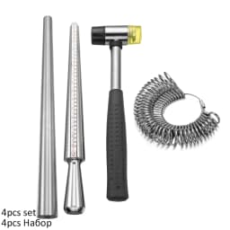 Professional Ring Enlarger Stick Mandrel Handle Hammers Ring Sizer Finger Measuring Stick For DIY Jewelry Making Measuring Tools