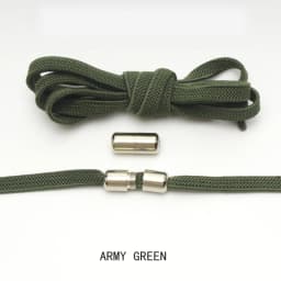 New Flat No Tie Shoelaces Elastic Metal Lock Shoe laces Special Creative Kids Adult Unisex Sneakers Shoelace Fast Lazy Laces