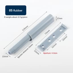 Kitchen Cabinet Catches Door Stop Drawer Damper BuffersSoft Quiet Close with Srews Invisible Handle Home Furniture Hardware