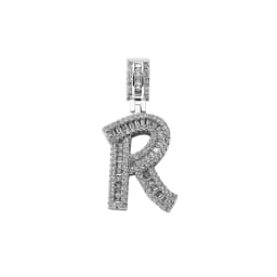 JINAO 2021 NEW Baguette Rectangular Zircon Letters Pendant High Quality Iced Out Charm AAA+CZ Necklace With 4mm Tennis Chain