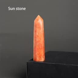 7-8cm Natural Crystal Point Quartz Rainbow Wand Crystal Column Rose Quartz Rock Mineral Specimen Home Decor Reiki Healing stone
