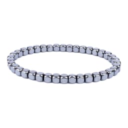 Weight Loss No Magnetic Therapy Bracelet For Men Women Geometric Black Hematite Stone Beads Stretch Health Care Bracelet Jewelry