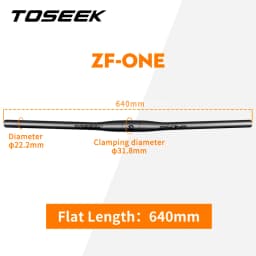 TOSEEK ZF-ONE Mtb Carbon Handlebar Bicycle Handlebar 31.8*580-720/740/760mm Matt Black Handlebars For Mountain Bike Accessories
