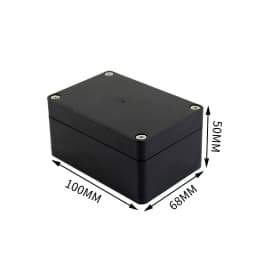 Black and white outdoor waterproof box Plastic box Electronic engineering box instrument waterproof junction box shell