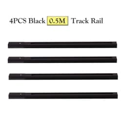 LED Track Light Rail 0.5M 1M Aluminum 2 Wire Electrified Rails With Spots Led Track Lamp Rail Track Lighting For Store Home