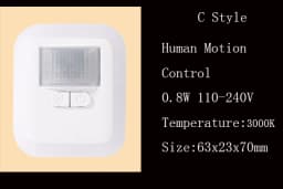 Remote Control LED Sensor Night Light PIR Magnetic Infrared Motion Emergency Night Lamp AC Time Adjustable Wall Lamp Bedroo