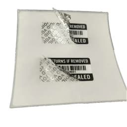 100PCS No RETURNS IF REMOVED Tamper Proof Warranty Void Label Sticker 2" x 1“ Security Warranty sticker