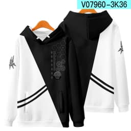 Game NieR Automata 2B YoRHa No. 2 Type B 9S YoRHa No. 9 Type S Cosplay Costume 3D Sweatshirt Men Zipper Hoodies Outwear Coat